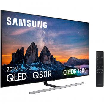 Samsung QLED 4K 2019 55Q80R - Smart TV de 55 con Resolución 4K UHD, Direct Full Array Plus, Q HDR 1500, Inteligencia Artificial 4K, One Remote Control, Apps exclusivas y Compatible con Alexa