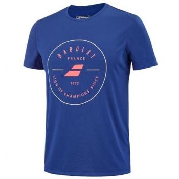 Camiseta Babolat Exercise Graphic Hombre Azul Marino Talla S