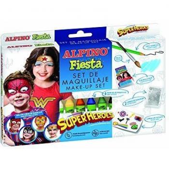 Alpino- Set de maquillaje Superheroes, Multicolor