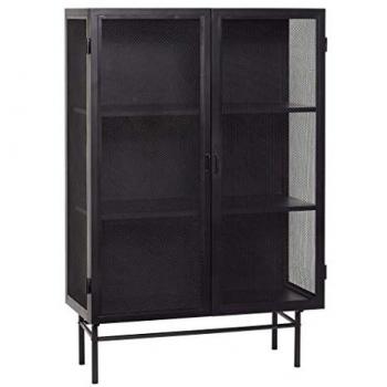 Commode Doble Hubsch Edge en Hierro Negro 100 x 45 x 150 cm