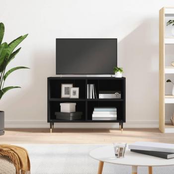 Mueble de TV Negro 69,5x30x50 cm en Madera de Ingeniería