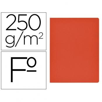 Subcarpeta cartulina Gio simple intenso folio rojo 250g/m2