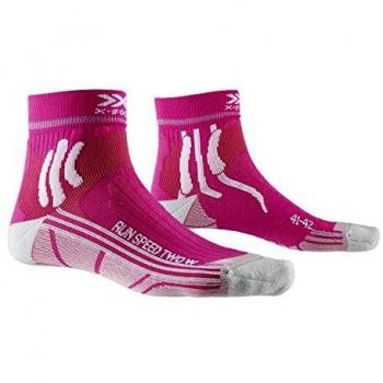 X-Bionic Run Speed Two Calcetín Térmico, Mujer, Rosa, 39-40