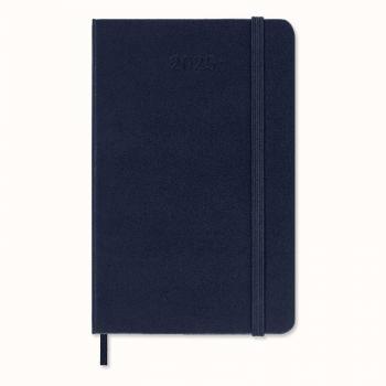 MOLESKINE calendario de bolsillo 2025, días, P/A6, tapa dura, azul zafiro