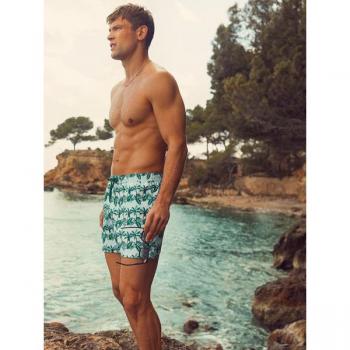 Borg Print Swim Shorts Multi, L