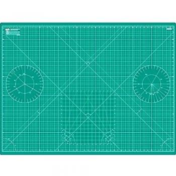 ANSIO A0 a doble cara 5 capas de autocuración alfombrilla de corte imperial/métrico de 46 pulgadas x 33.5pulgadas / 118 cm x 86 cm - verde