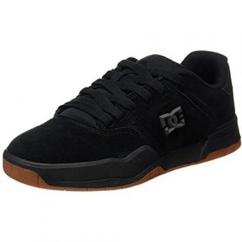 DC Shoes Central Leather Shoes for Men - Black & Gum - UK 9 (EU 43)