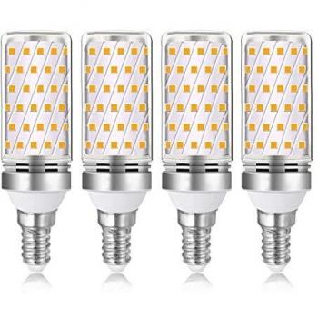 Bombillas LED Maiz E14 16W Blanco Frio 6000K, 1600LM, Equivalente Lámpara Halógena E14 120W 100W, Luz de 360 Grados, 230V, E14 LED Luz Fria para Lámpara de Techo, No Regulable, pack de 4