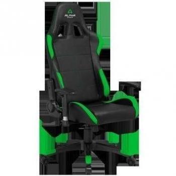 Alpha Gamer Asiento Gamer ergonómico, Metal, Verde, 56 x 52 x 137 cm