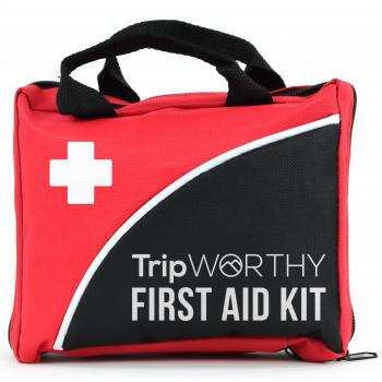 Kit Compacto de Primeros Auxilios – Hogar, Deportes, Trabajo, Oficina, Camping, Senderismo, Barco, Supervivencia, Viajes y Coche – Kit de Primeros Auxilios Pequeño y Liviano