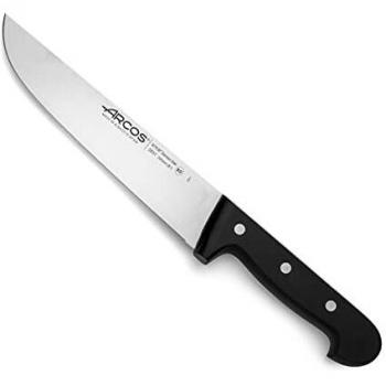 Arcos Serie Universal, Cuchillo Carnicero, Hoja de Acero Inoxidable Nitrum 200 mm, Mango de Polioximetileno, POM Color Negro