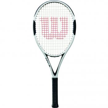 Wilson H6 TNS Raqueta, Unisex Adulto, Blanco/Negro, 4