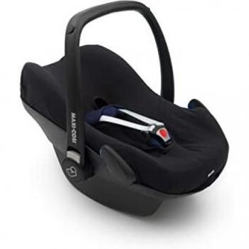Funda Universal para Silla de Auto 0+ Dooky, Color Negro, 95% Algodón y 5% Licra, Fácil de Instalar y Lavar