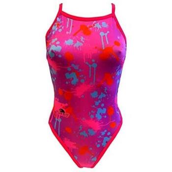 Bañador de natación Turbo Splash tira fina rosa mujer - XL