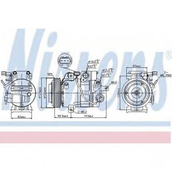 Compresor de aire acondicionado NISSENS 89304, tipo: compresor, características: diseño optimizado para un rendimiento eficiente, alta durabilidad, fácil instalación, compatible con múltiples modelos de vehículos