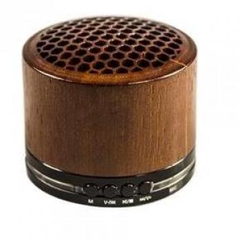 speaker Bluethooh Altavoz Usb Micro Sd Swiss Smart PL01 Color Nogal