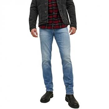 Jack & Jones Slim-Fit Tim Davis Blue Denim Jeans W32 L34