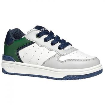 Geox Washiba Junior Light Grey/Dark Green Sneakers