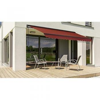 Toldo Semi-Integral de Aluminio Rojo 3x2,5m