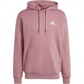 Sudadera con capucha Adidas Essentials Fleece para hombre en color rosa