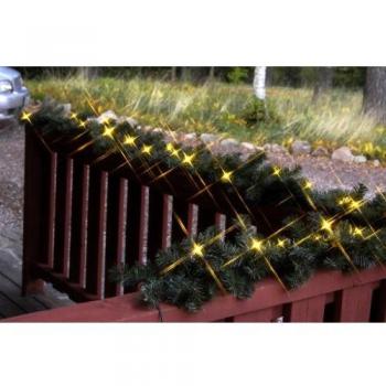 Guirnalda LED Ottawa Exterior 2,7m Verde 36 luces Cálidas