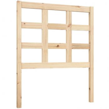 Cabecero de cama 80,5x4x100 cm madera maciza de pino