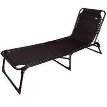 Tumbona Aktive Garden 4 posiciones plegable negro