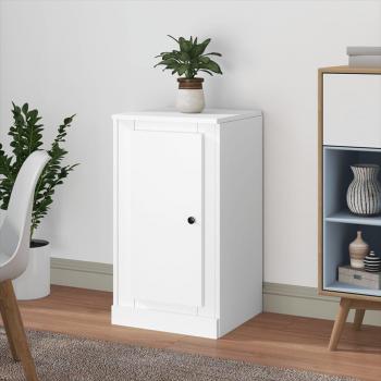 Aparador de madera contrachapada blanco 37,5x35,5x67,5 cm Mueble de Almacenaje de Salón Buffet para salón Armario Auxiliar Armario de Almacenamiento Vidaxl