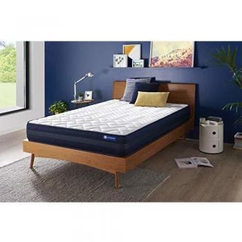 Colchón Actiflex Tech 200x200cm, Espuma Viscoelástica y Muelles Ensacados, Grosor: 24cm, Muy Firme, 5 Zonas de Confort