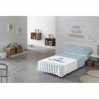 La Casita de Daniela Juego de Sábana Blue Tweety Baby Azul 3 Piezas