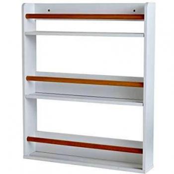 VERTBAUDETEstantería para Libros de 3 nivelesBlanco/maderaUNICA