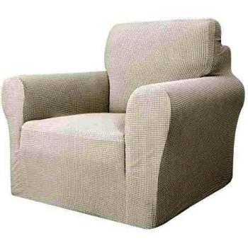 MAXIJIN Funda elástica para Silla para Sala de Estar, 1 Pieza Funda para Silla con Brazos Jacquard Protector para Silla Sofá Funda para sillón