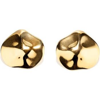 Pendientes Dune de plata dorada Secrecy