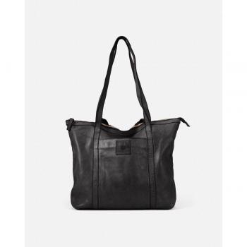 Biba - Bolso de hombro Boston de piel negro