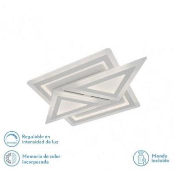 Plafón LED 130W 3000K, 4000K, 6500K Blanco Atria 5x60x40cm 17550lm Regulable con Memoria y Control Remoto