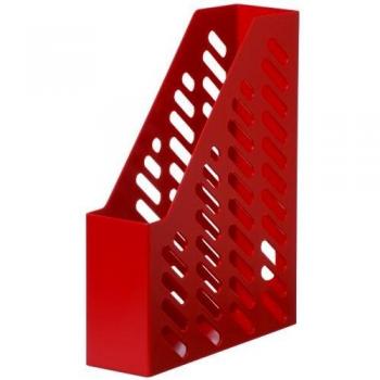 Organizador Vertical A4 Klassik Rojo Plástico con Agarre y Ventana