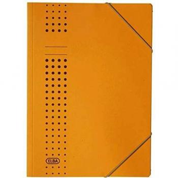 Carpeta Esquinera Chic A4 de Cartón 320 g/m², Amarillo con Gomas de Sujeción