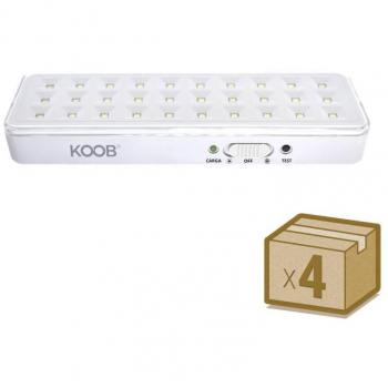 Pack 4 X Luz De Emergencia Led Emerlux F515, No Permanente, Blanco Frío