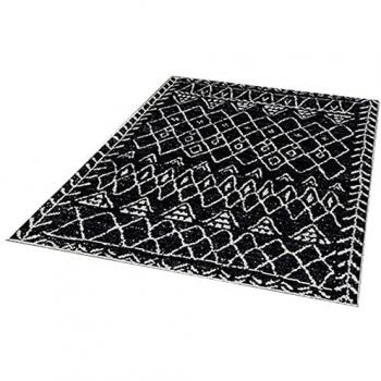 Alfombra de Poliéster Estampada 60 x 100cm Modelo Battlefield Negro - Diseño Exclusivo