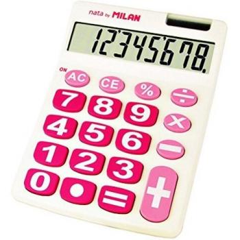 Milan 151708WBL - Calculadora básica, 8 dígitos
