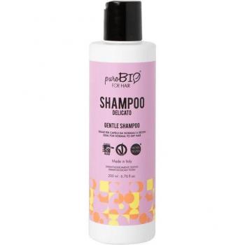 Champú suave puroBIO cosmetics FOR HAIR, 200 ml