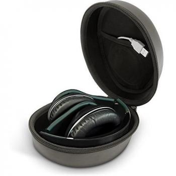 iGadgitz U5415 EVA Funda Viaje Estuche Zipperde Compatible con Auriculares - Negro