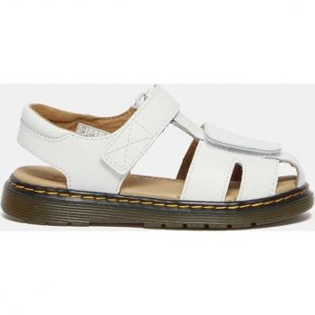 Dr. Martens - Sandalias de niña en piel con cierres adherentes MOBY II J Blanco