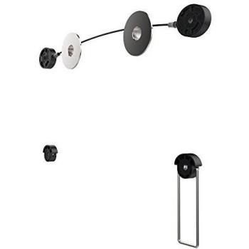 PureMounts PM-WIRE-52 - Soporte de pared para TV, color negro