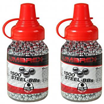 Outletdelocio. Pack 2 biberones Bolas Acero Umarex Steel BBS