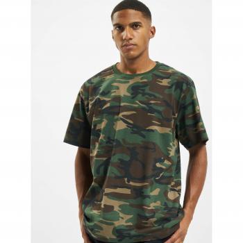 Camiseta T-shirt Marrón Hombre Brandit Premium Camuflaje Woodland S 7XL