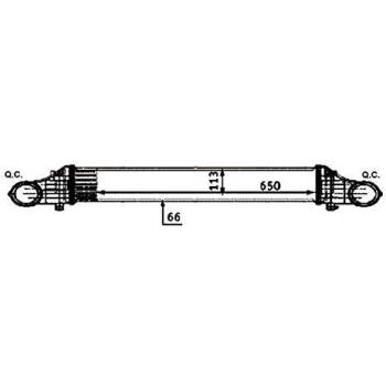 Intercooler NRF 30502 - Intercooler de alta calidad, diseñado para optimizar el rendimiento del motor, fabricado con materiales duraderos, compatible con múltiples modelos de vehículos, mejora la eficiencia del sistema de refrigeración y reduce las te