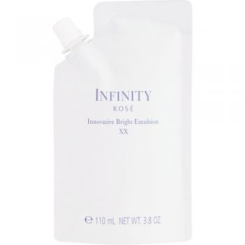 Kose Infinity Innovative Bright Emulsion XX (Refill) 110mL - Milky Lotion for Radiant Skin (Quasi-Drug)