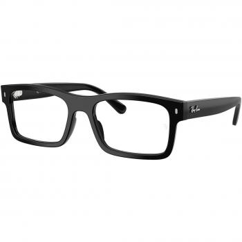 Ray-Ban RX5435F Asian Fit 2000 Men's Eyeglasses Black Size 56 (Frame Only) - Blue Light Block Available