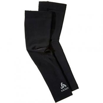 Odlo - Mangas calentadoras de Material Duradero y Repelente al Agua, Primavera/Verano, Unisex, Color Negro, tamaño Large